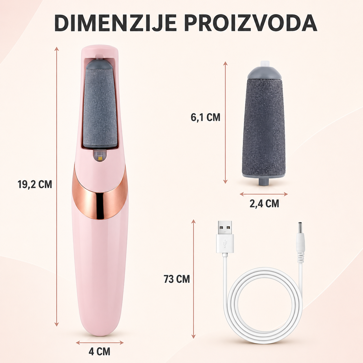 Električna Turpija za Glatke Pete