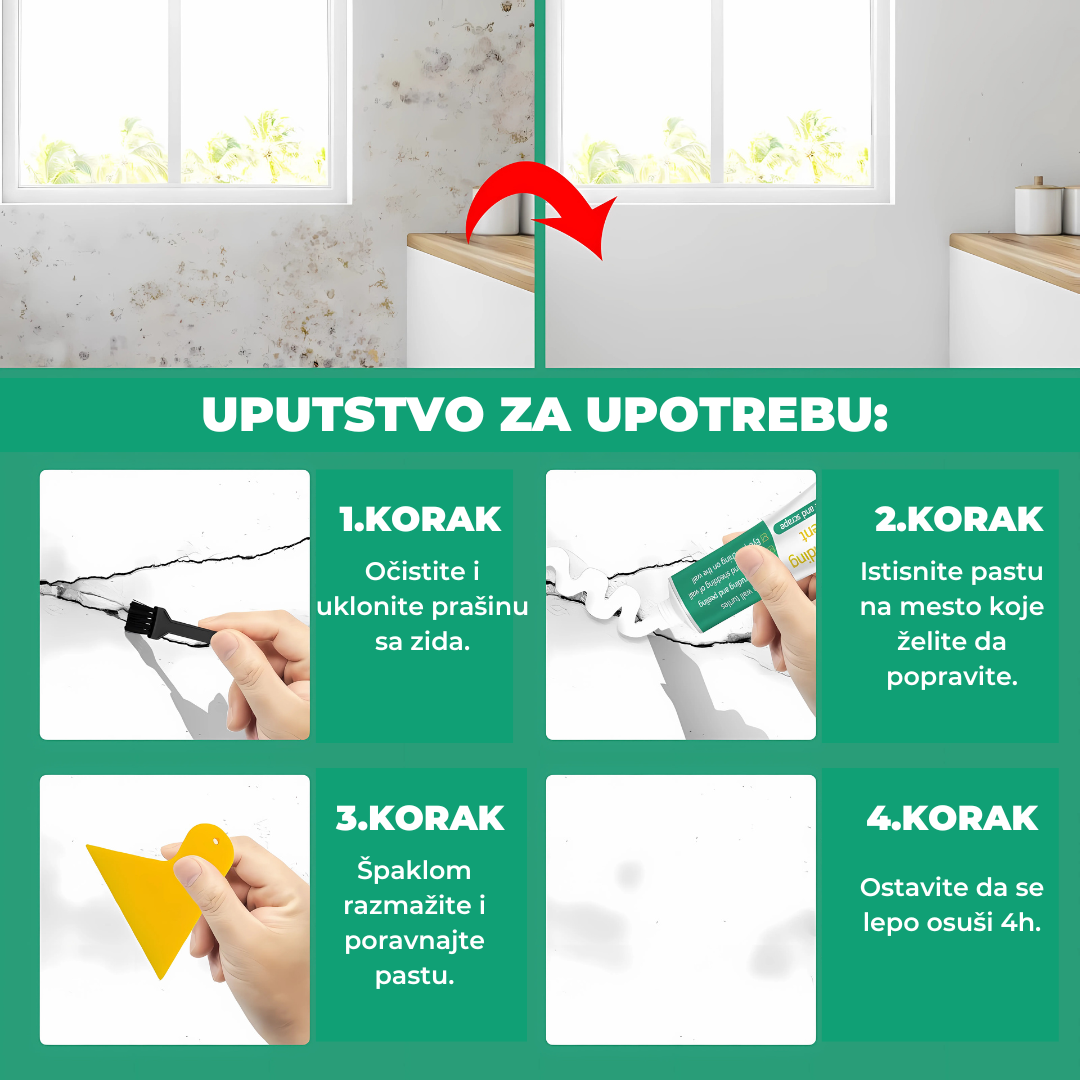 Pasta za Brzu Popravku Zida 1+1 Gratis