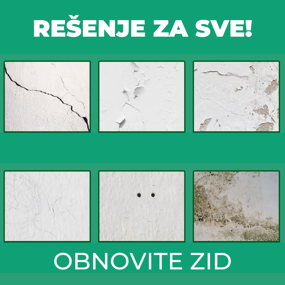 Pasta za Brzu Popravku Zida 1+1 Gratis