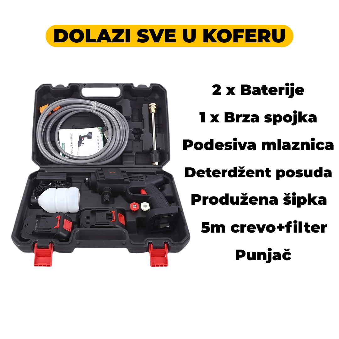 Aku pištolj za pranje pod pritiskom (PRO Model)