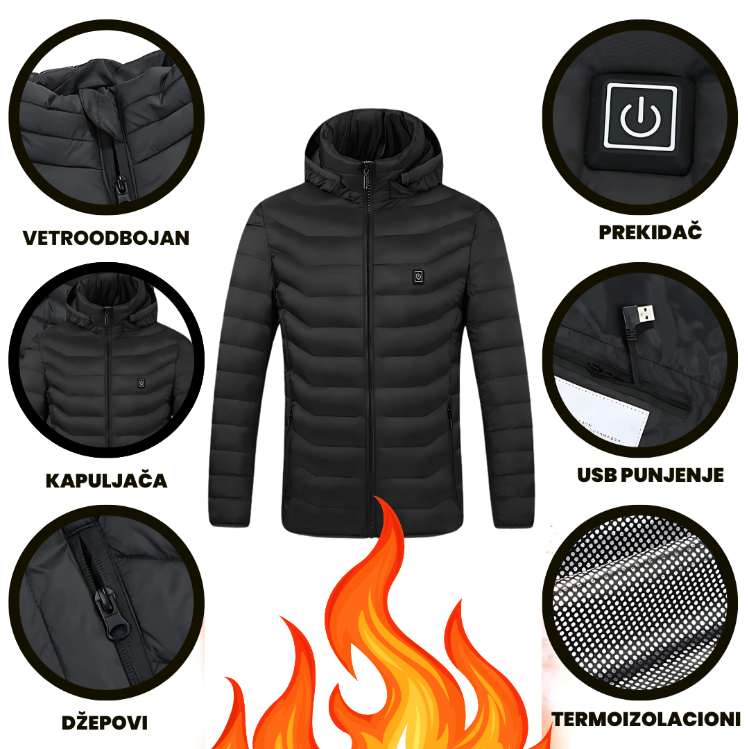 Jakna sa grejačima + baterija gratis