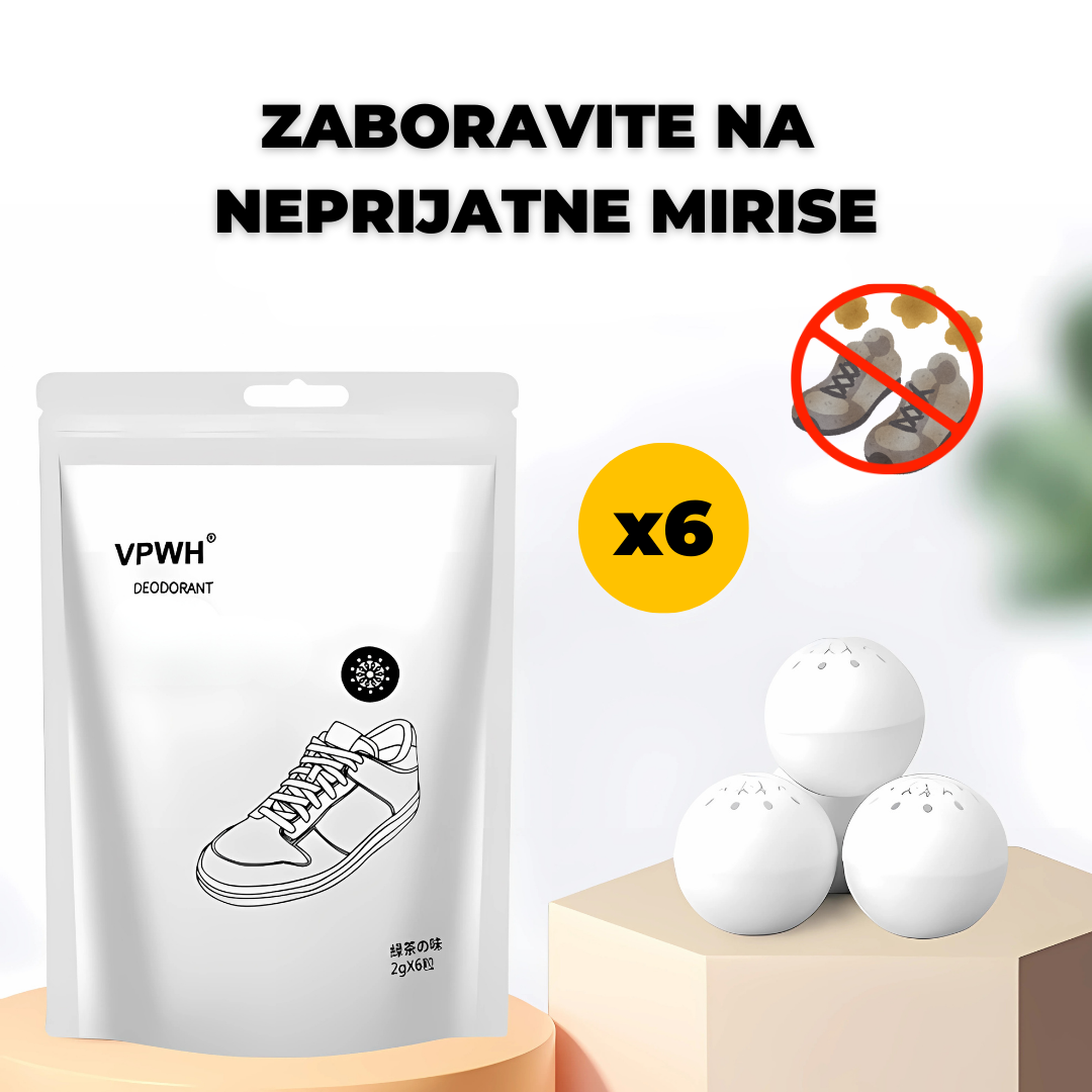 Mirisne kuglice za obuću (6 kom)+6 GRATIS