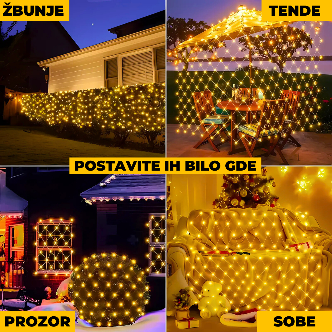 LED Mreža - Lampice 1.5x1.5m