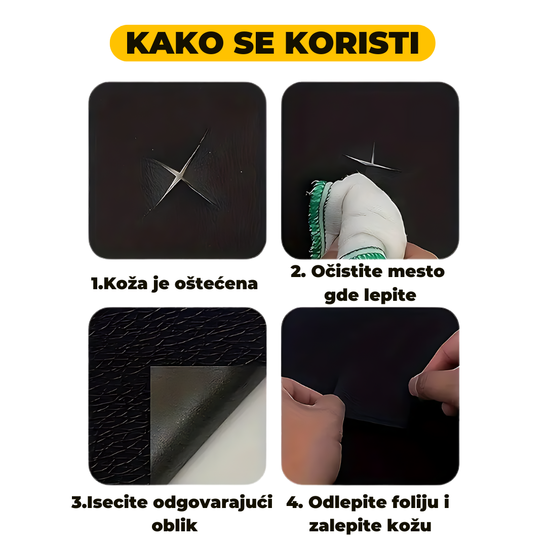 Samolepljivo platno - popravka kože 100x50cm