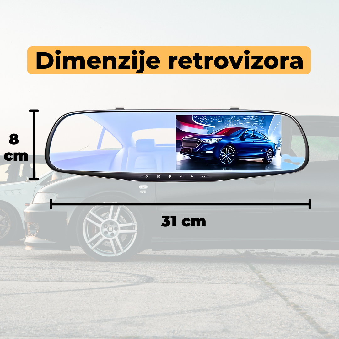 Auto Kamera Retrovizor + Rikverc KAMERA 2u1