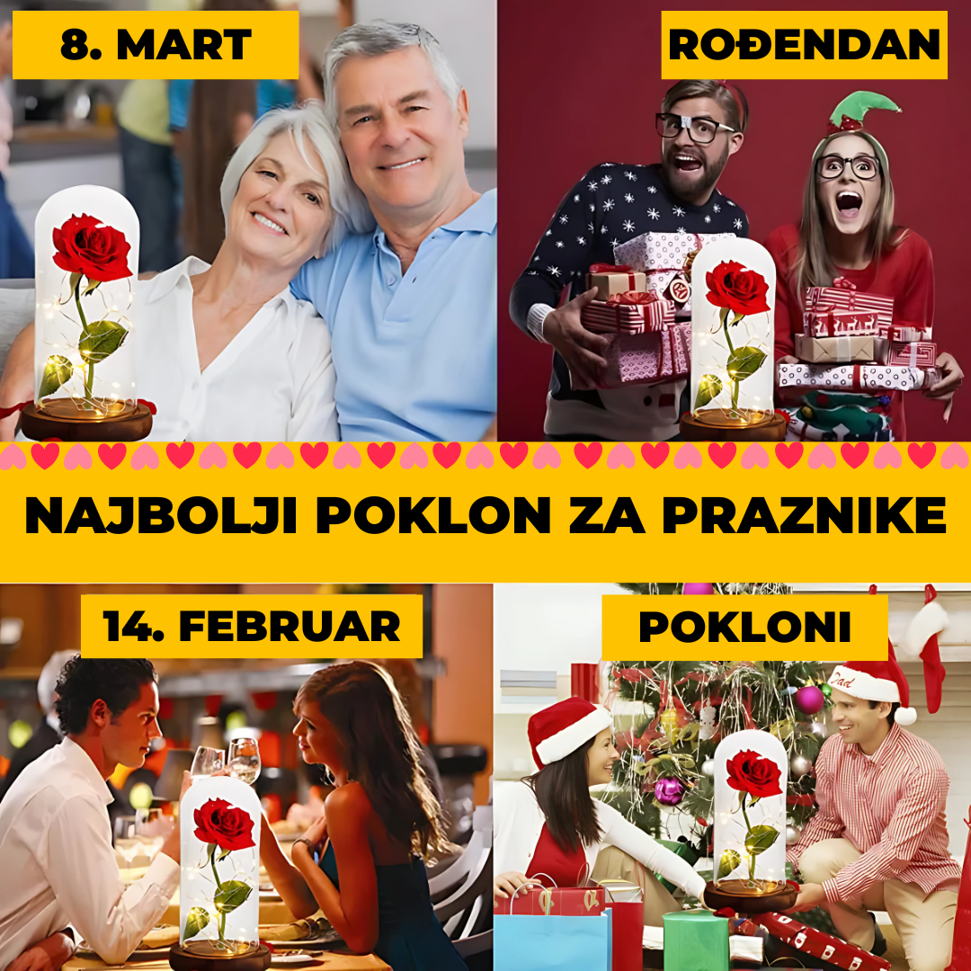 LUX Večna Ruža u Staklu