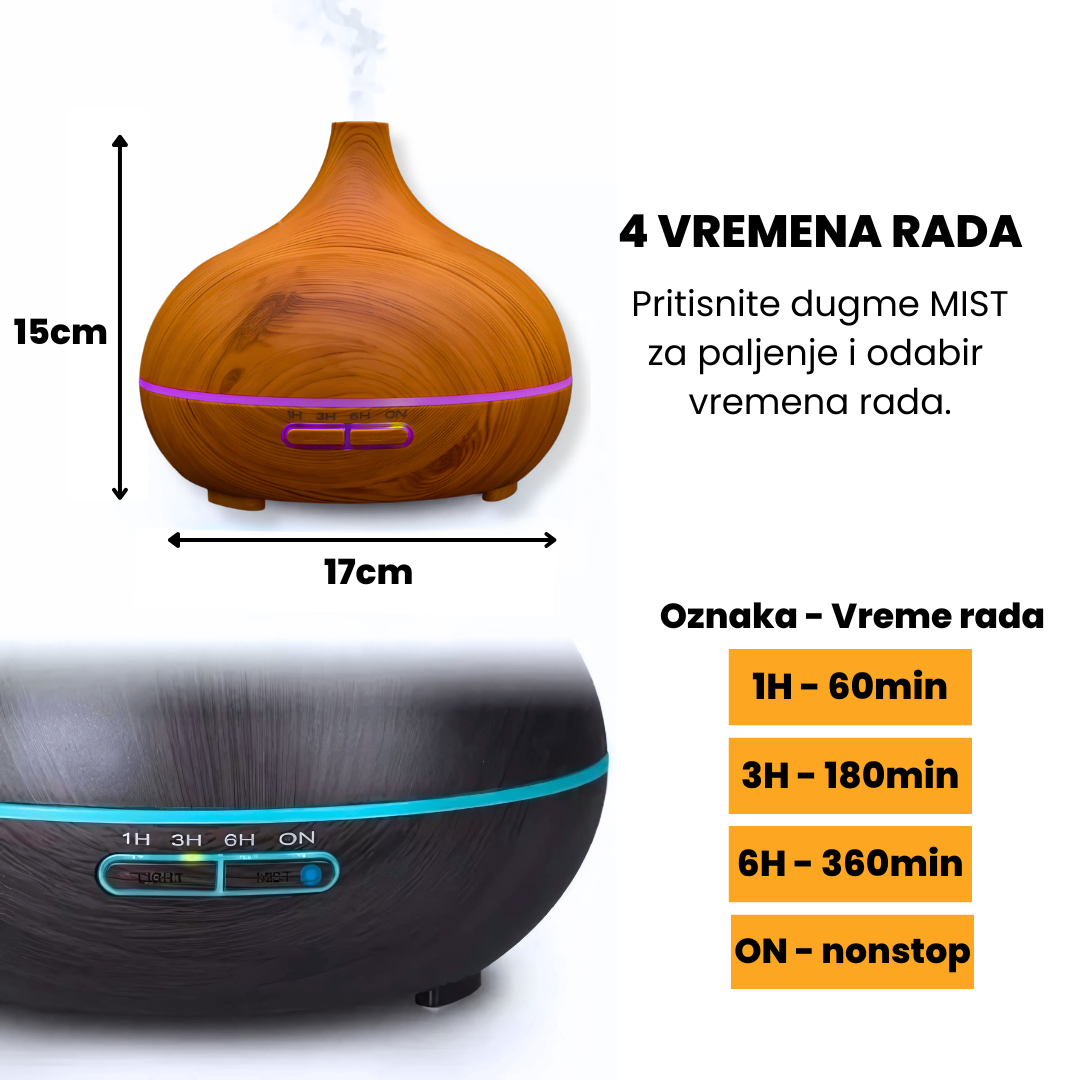 Difuzer 400ml osveživač vazduha + ulja