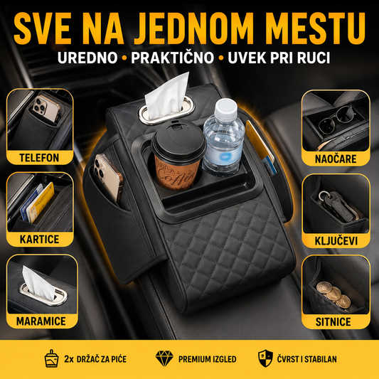 Multifincionalni naslon i držač za auto