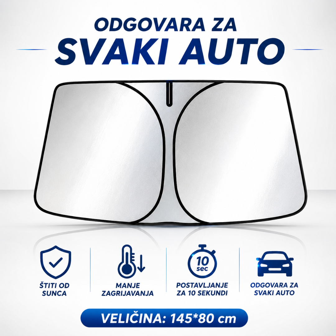 Zaštita od sunca za auto 1+1 GRATIS