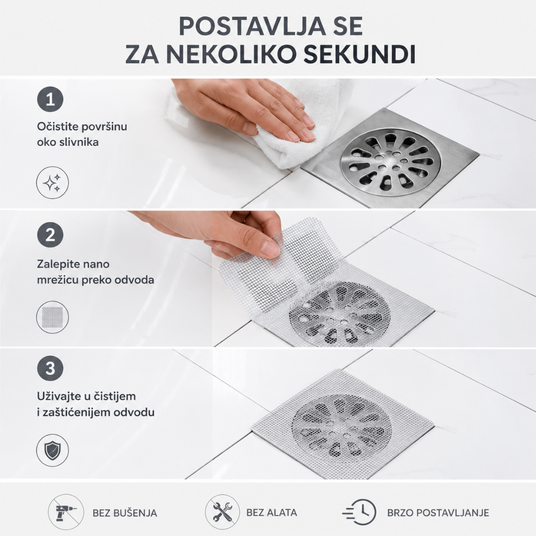 Mrežice za odvod 20 komada