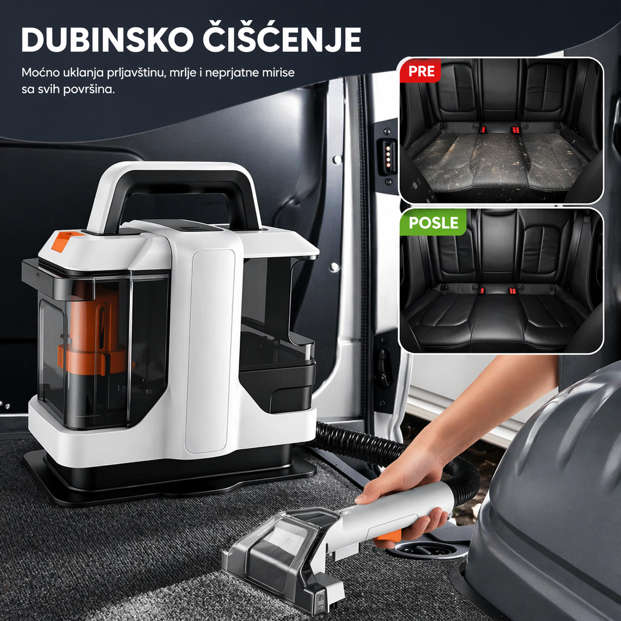 Turbo Čistač Fleka PRO – Dubinsko Pranje 2u1
