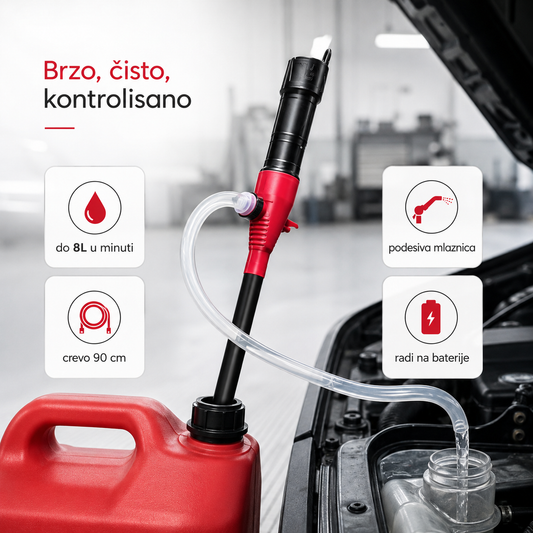 Prenosna baterijska PUMPA za pretakanje tečnosti