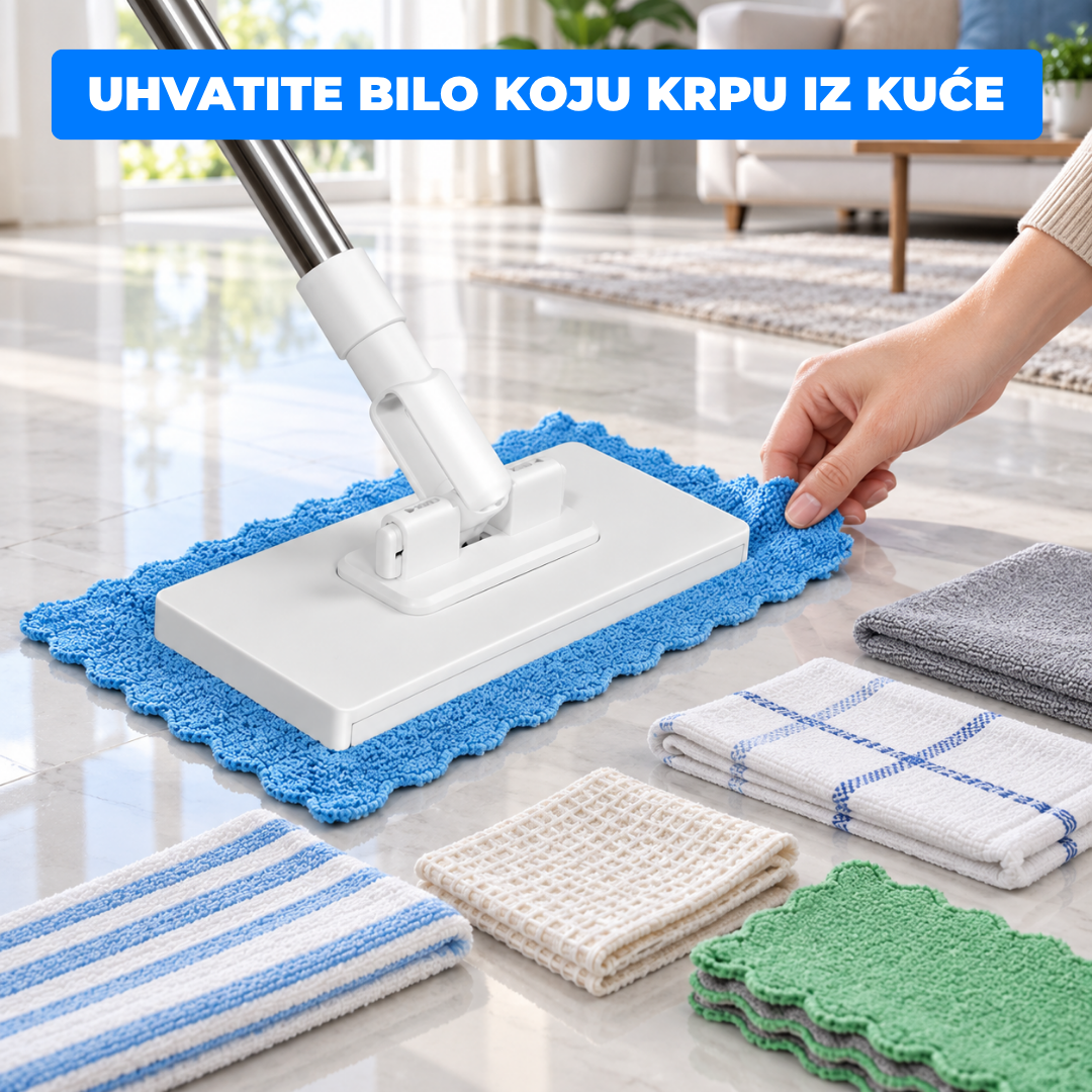 Mop sa Brzom Zamenom Krpe + 4 GRATIS krpe