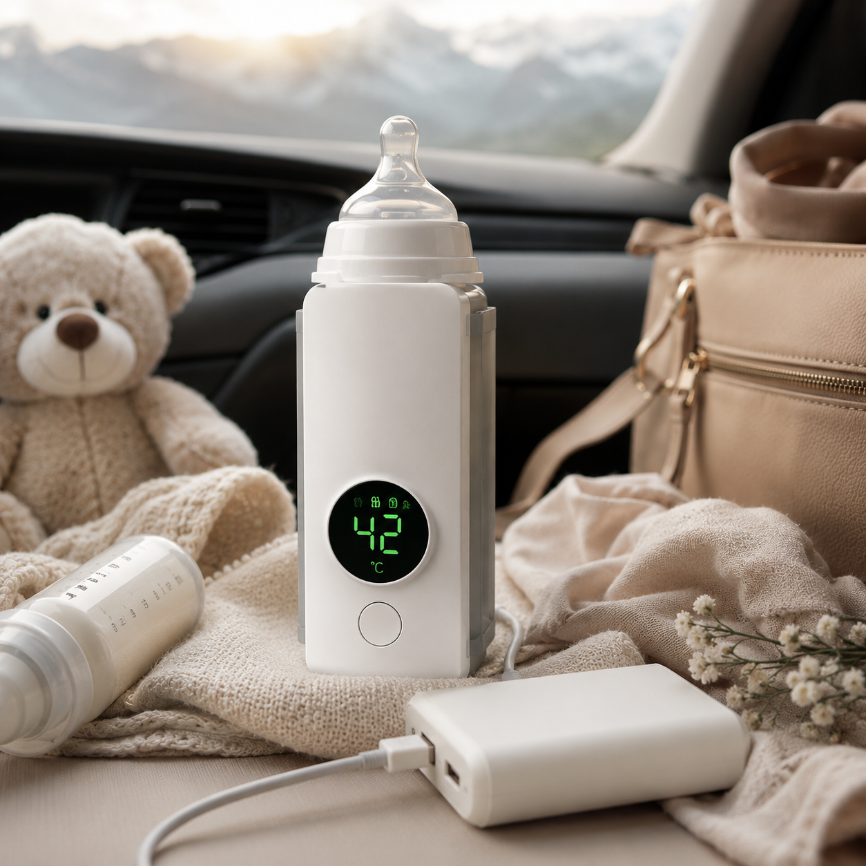 Prenosni USB Grejač za Flašice – Pametno Grejanje Mleka za Bebe