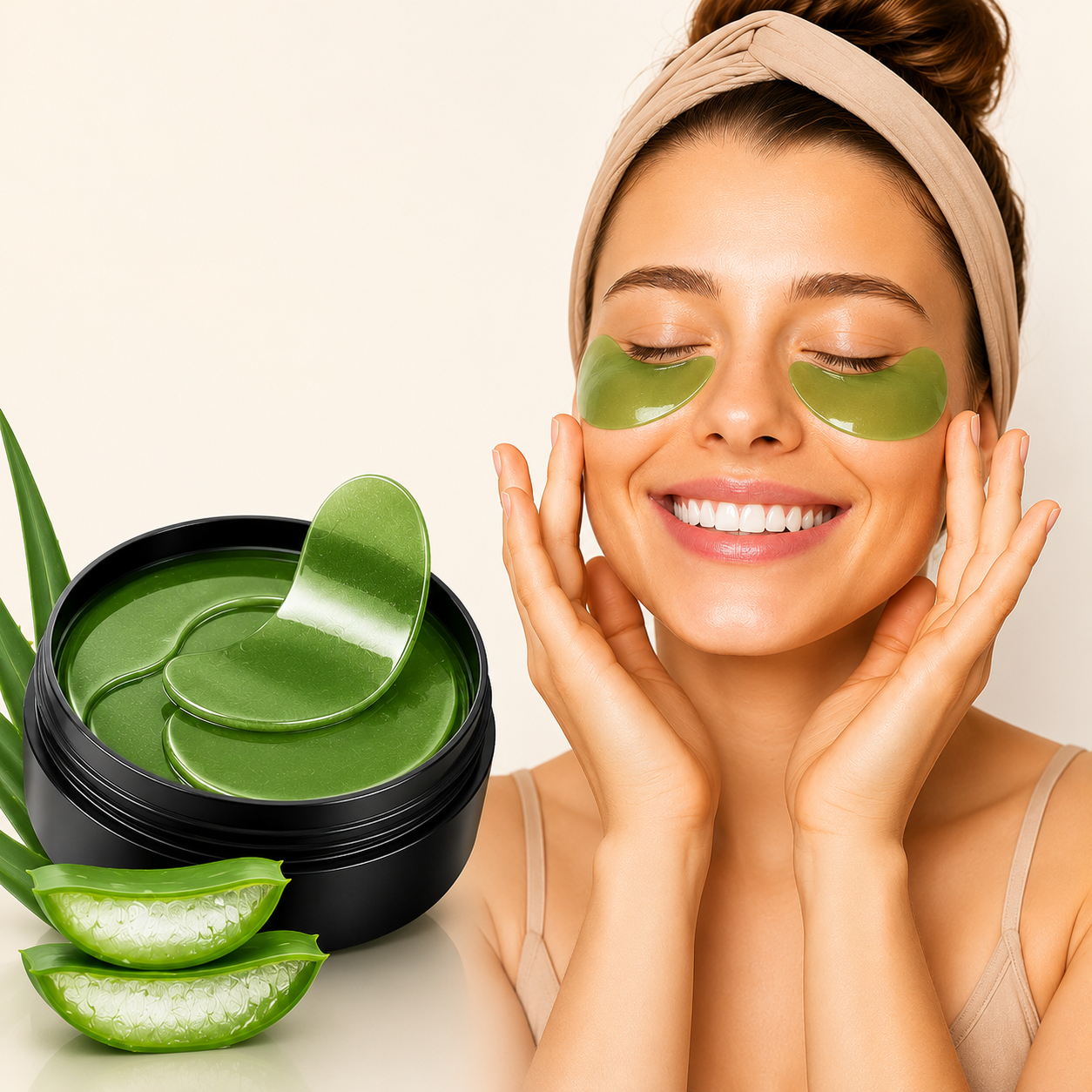 Aloe vera maska za zatezanje očiju