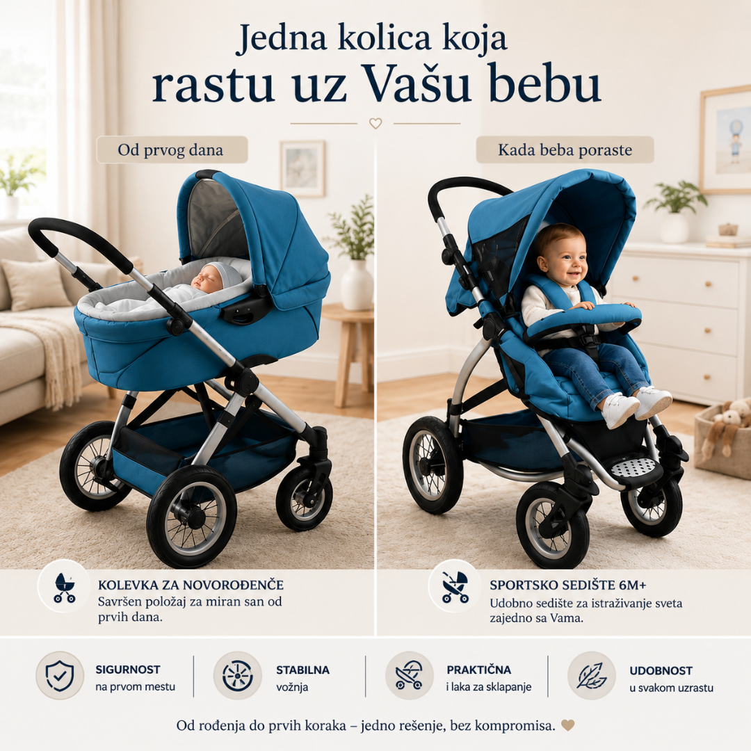 Baby Style Combi 2u1 Kolica za Bebe