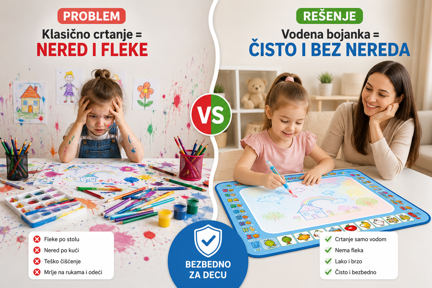 Vodena podloga za crtanje (Vodena bojanka)