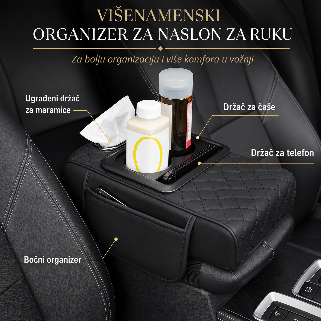MULTIFUNKCIONALNI NASLON ZA RUKU ZA AUTOMOBIL