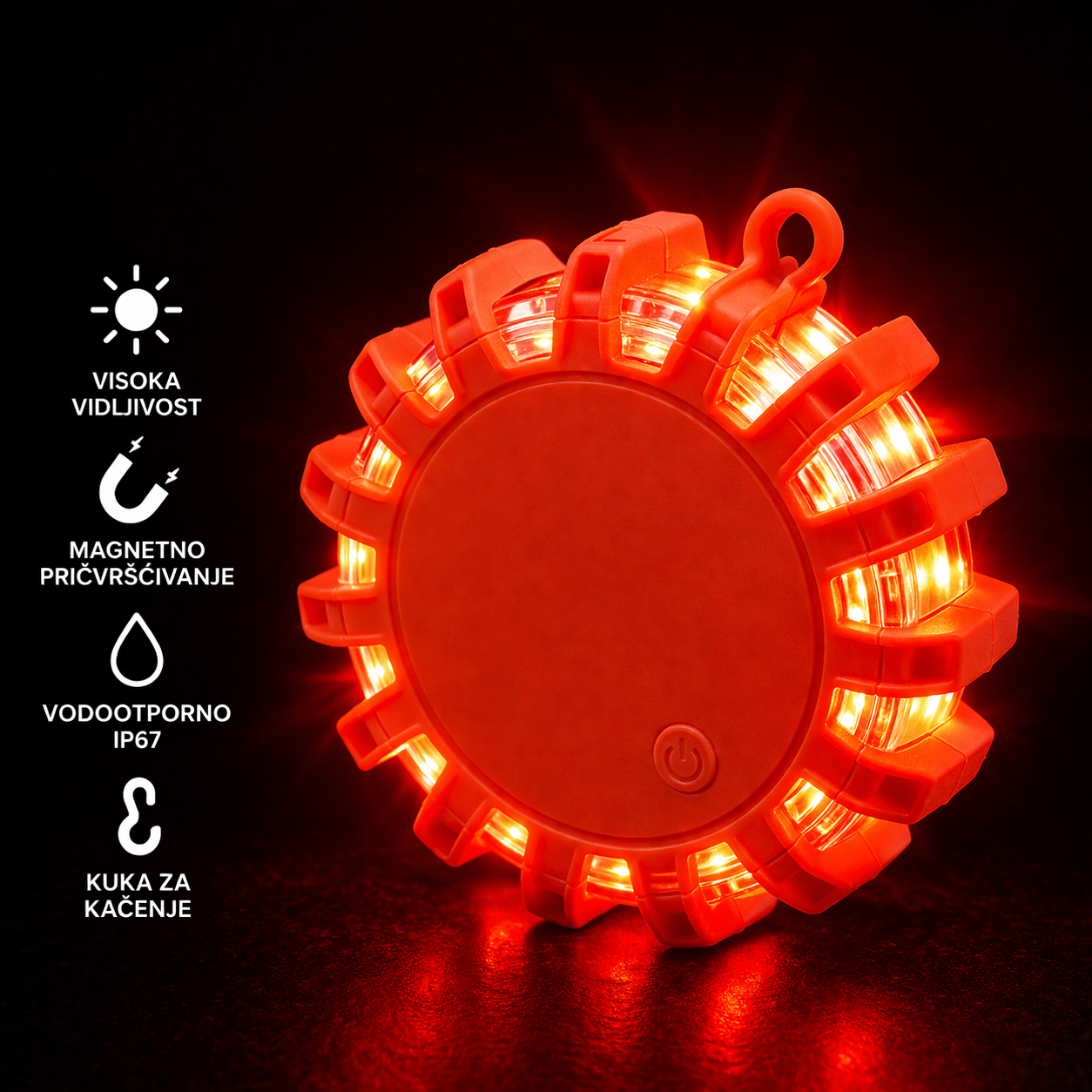 LED Upozoravajuće Svetlo sa Magnetom