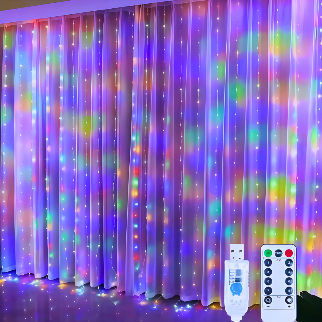 LED Zavesa Lux - Lampice 3x3m