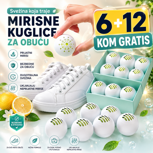 Kuglice protiv neprijatnih mirisa u obući 6+12 GRATIS