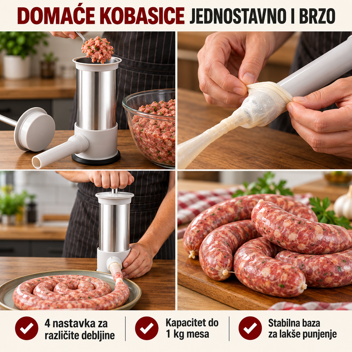 *Ručni Aparat za Pravljenje Domaćih Kobasica*